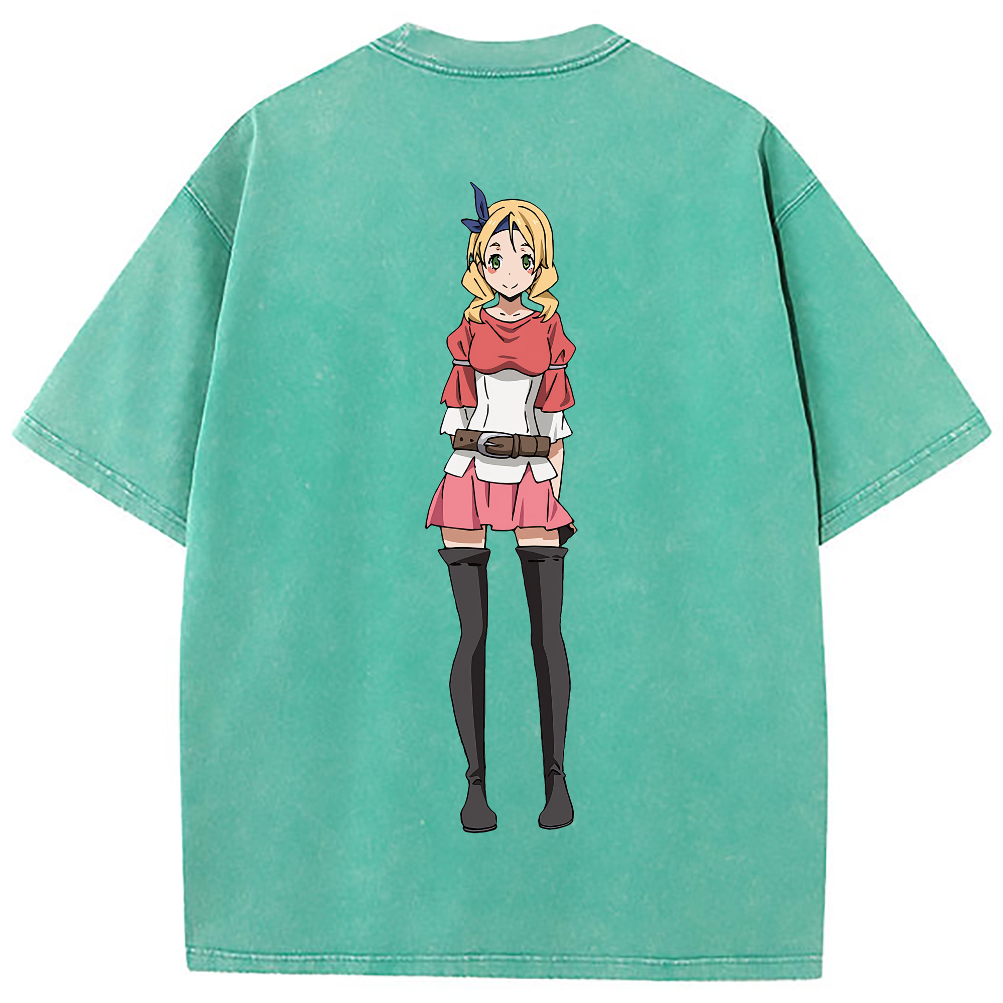 （画像用） 転スラ Regarding Reincarnated to Slime 綿100% ヴィンテージ風 半袖Tシャツ（背面プリント）